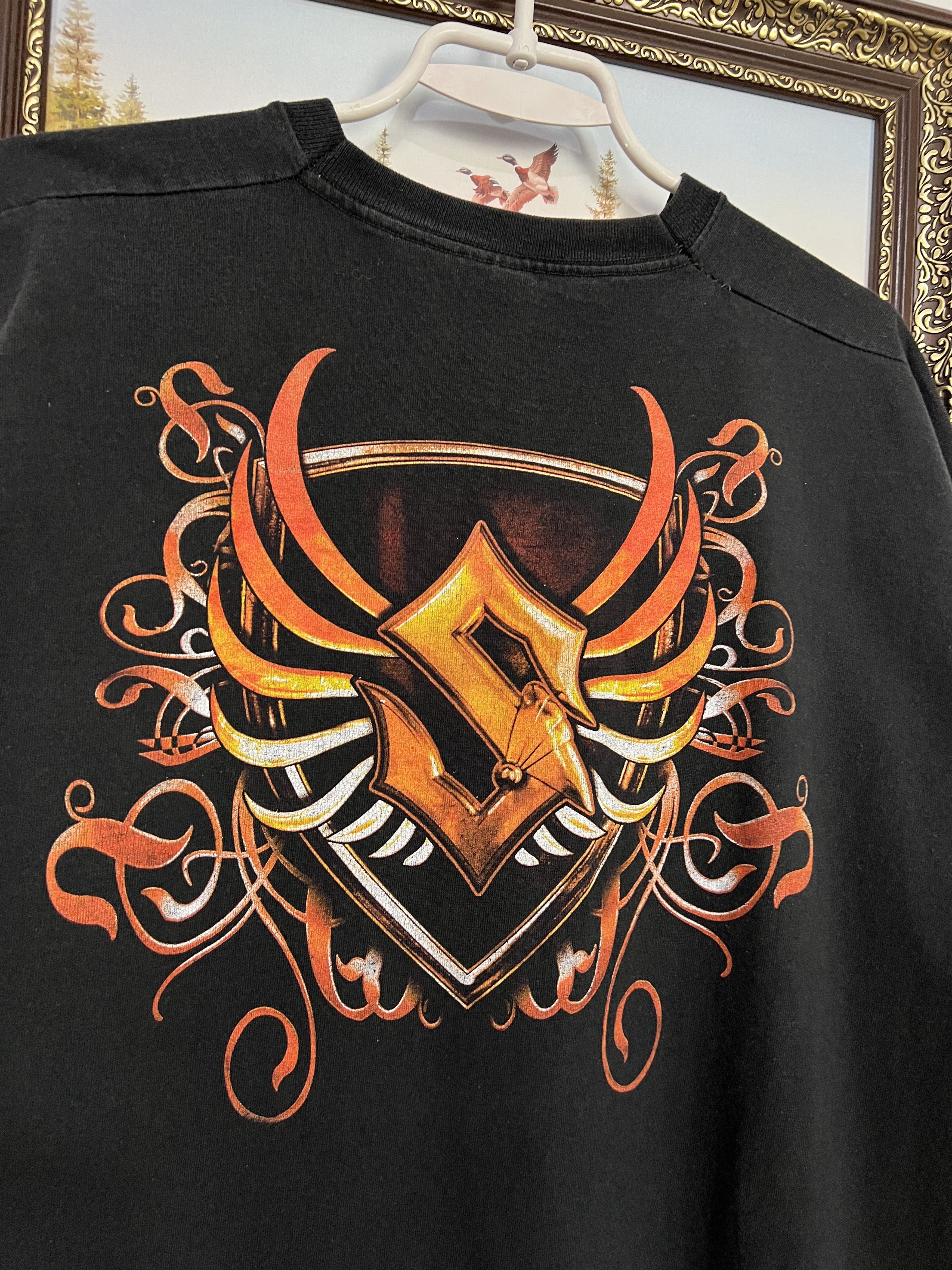 Fruit Of The Loom Vintage Sabaton Coat of Arms Over Print Shirt Tee Big Logo Size US XXL / EU 58 / 5 - 8 Thumbnail