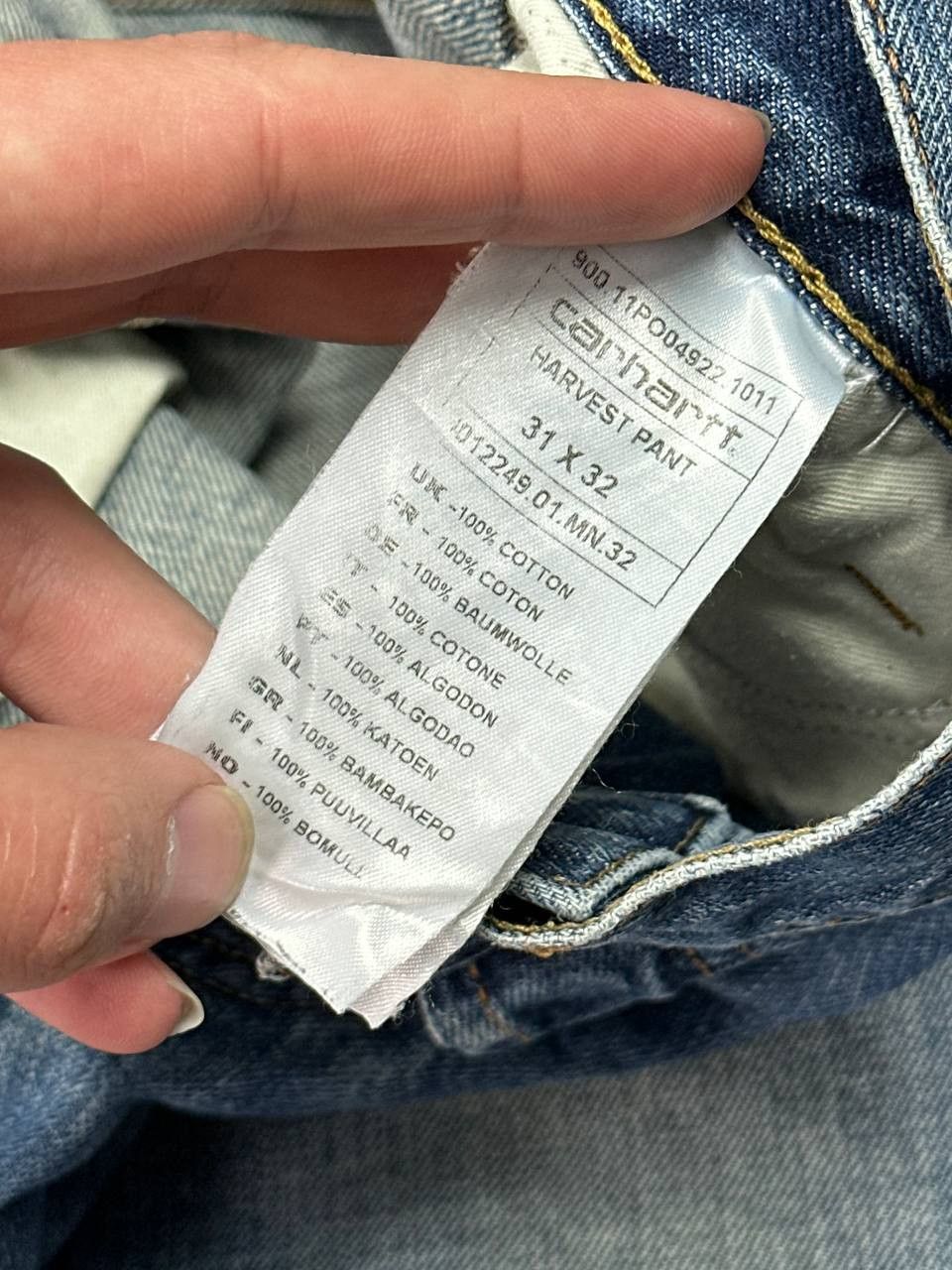 Carhartt Vintage Carhartt WIP Harvest Carpenter Denim pants Size US 31 - 9 Thumbnail