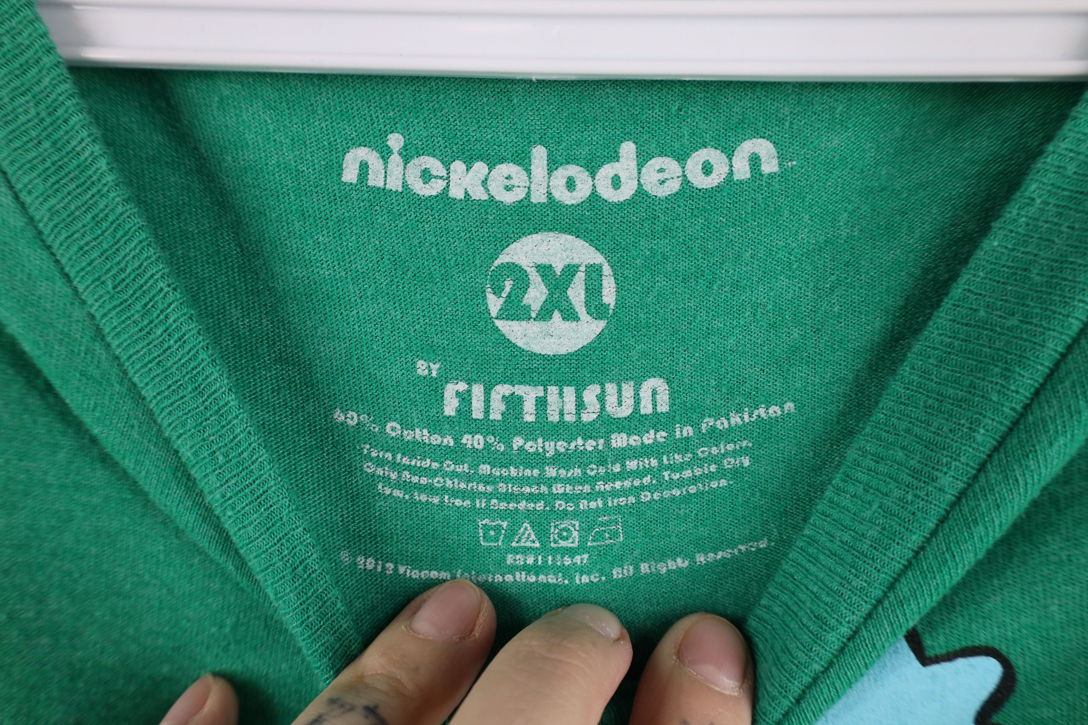 Vintage Retro Y2K Nickelodeon Reptar Dinosaur Short Sleeve T-Shirt Size US XXL / EU 58 / 5 - 7 Thumbnail