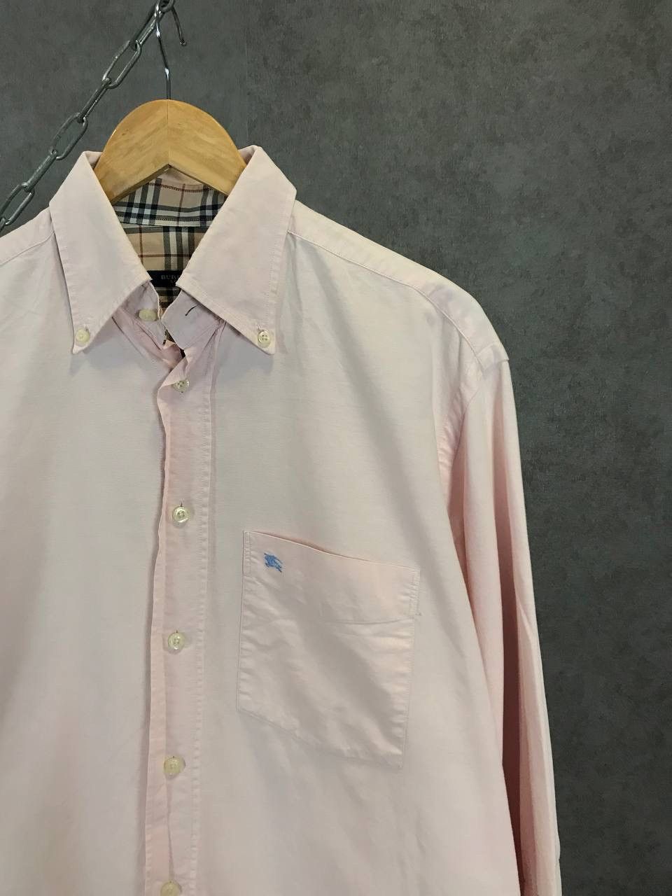 Burberry × Vintage Burberry vintage luxury designer shirt Size US XL / EU 56 / 4 - 2 Thumbnail