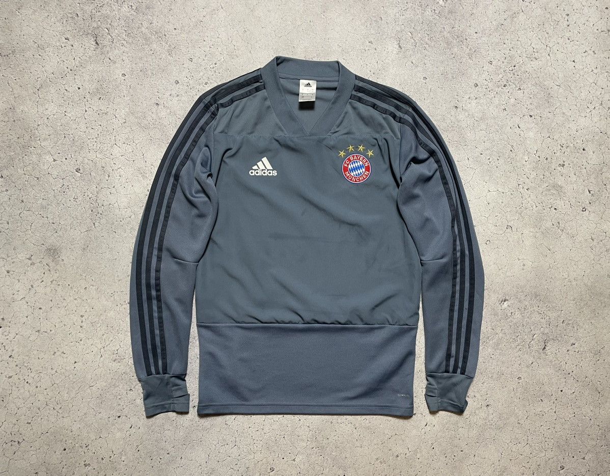 Adidas × Vintage Vintage Sweatshirt Adidas Bayern Munchen Blokecore Football Size US S / EU 44-46 / 1 - 1 Thumbnail