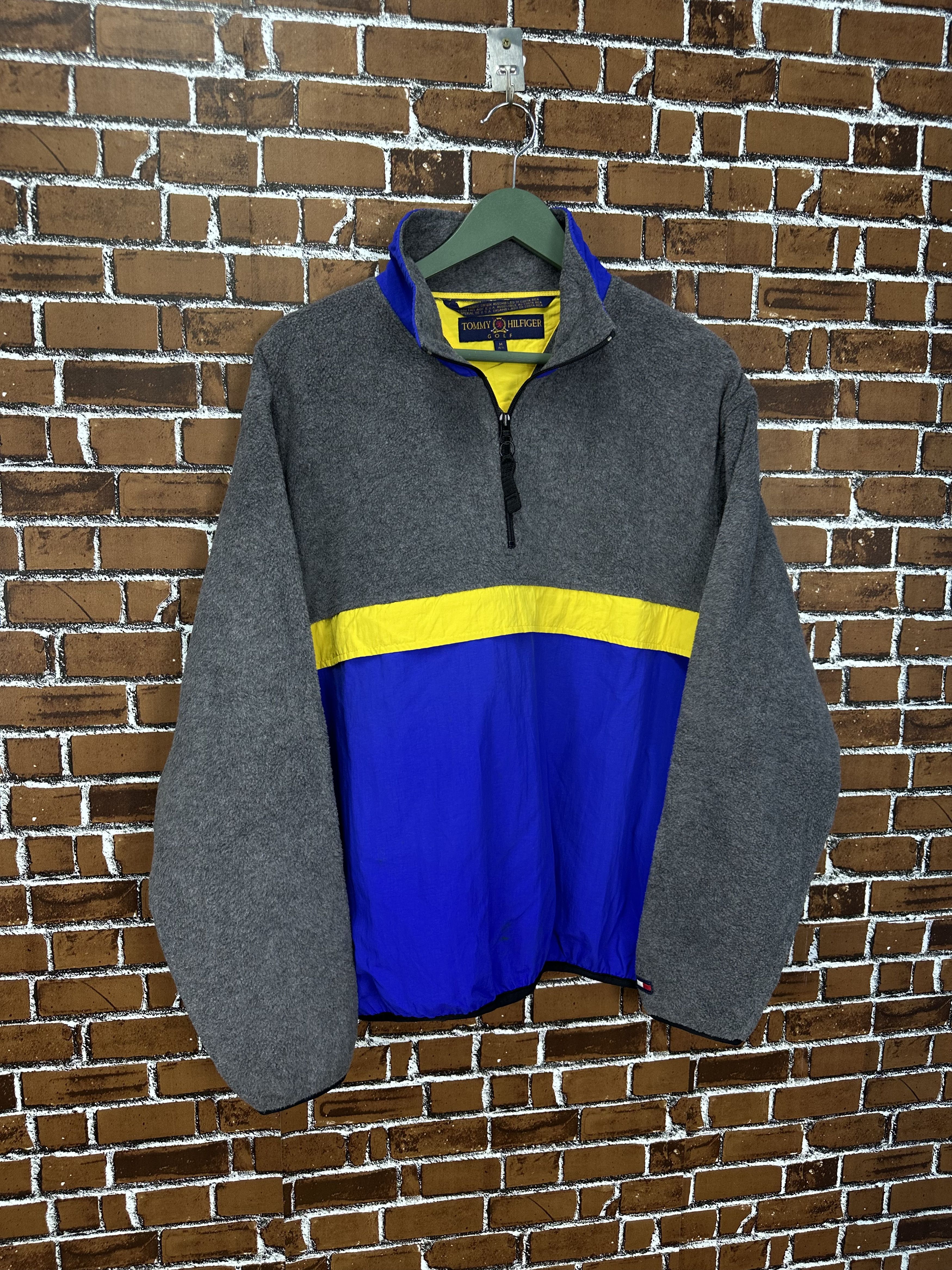 Tommy Hilfiger Tommy Hilfiger Golf Polartec Colorblock Zip Tech Fleece Z373 Size US M / EU 48-50 / 2 - 2 Thumbnail