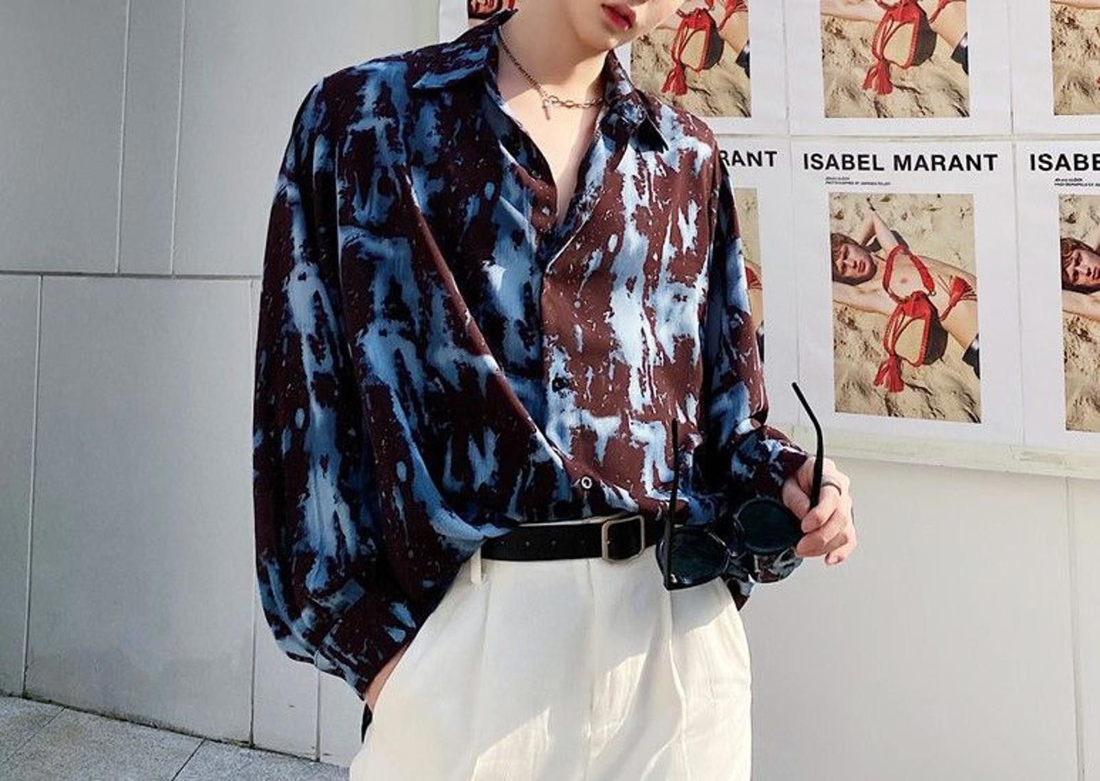 Vintage Paint Splatter Long Sleeve Shirt Size US M / EU 48-50 / 2 - 4 Thumbnail