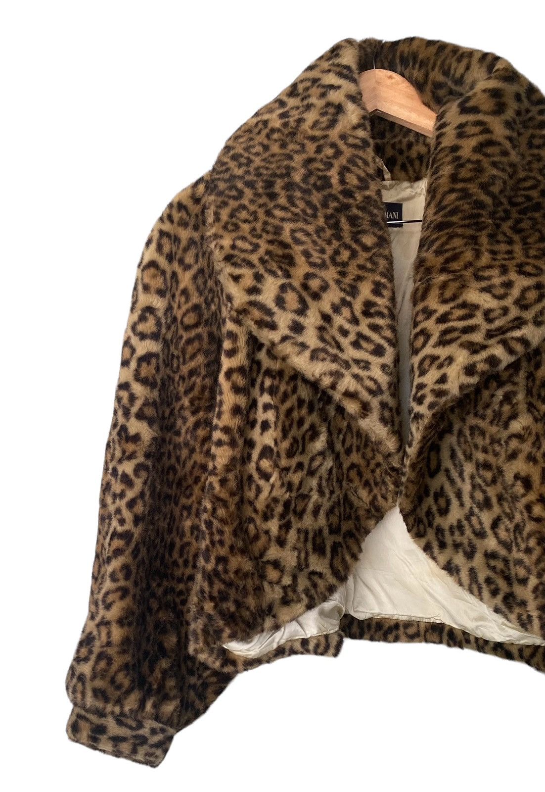 Emporio Armani Rare EMPORIO ARMANI Poncho Leapord Italian Desingner Size L / US 10 / IT 46 - 10 Thumbnail