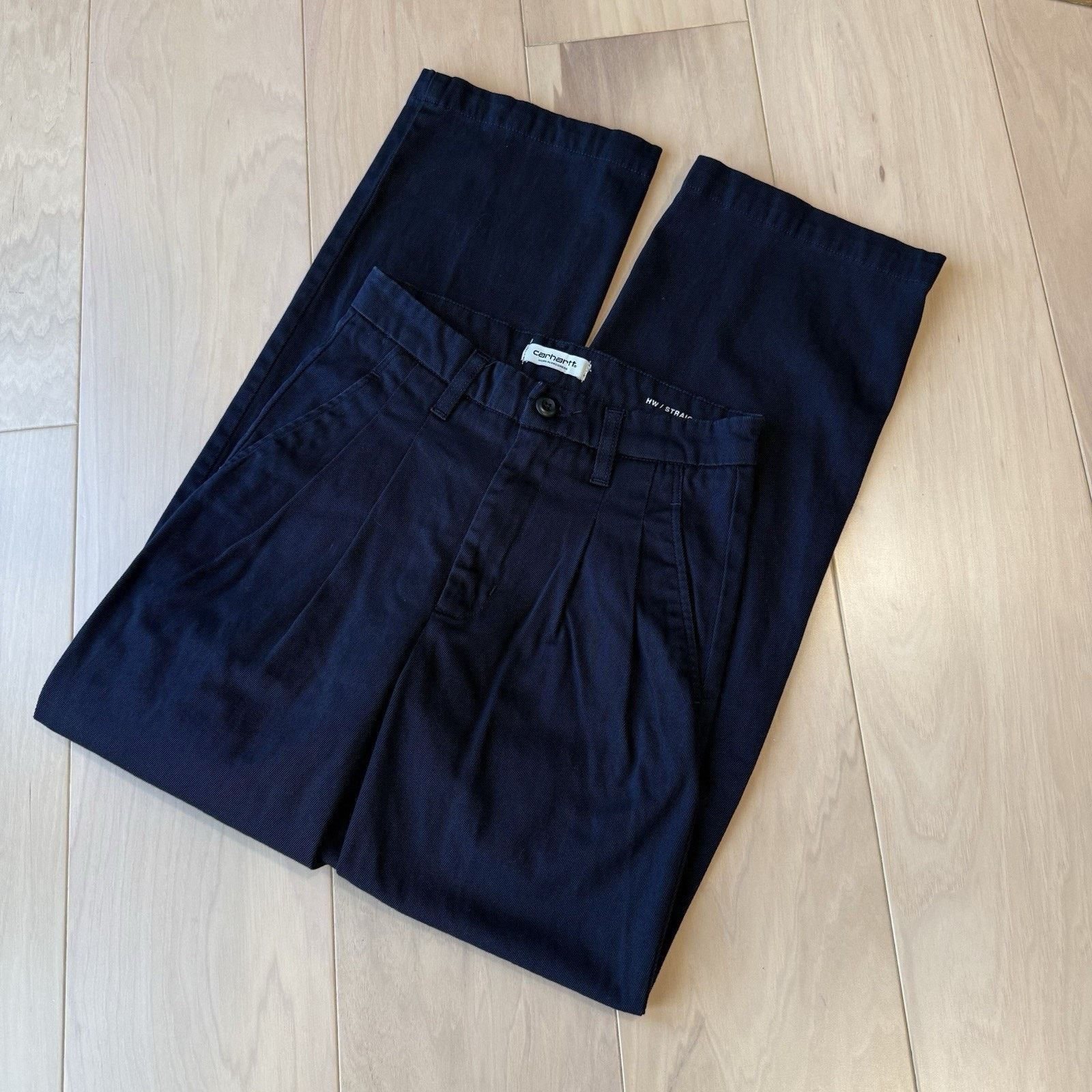 Carhartt Wip Carhartt WIP Cara Pants W 25 Blue High Waisted Straight Size 25" / US 0 / IT 36 - 11 Thumbnail
