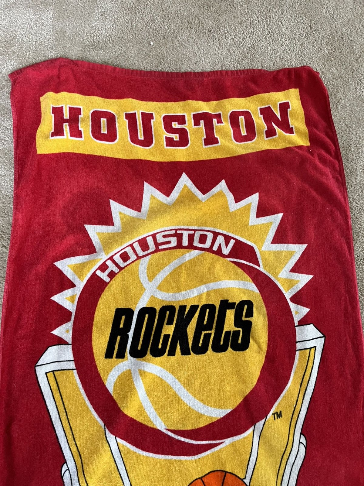 NBA × Vintage Vintage 90s Houston Rockets Towel Clutch City Size ONE SIZE - 7 Thumbnail