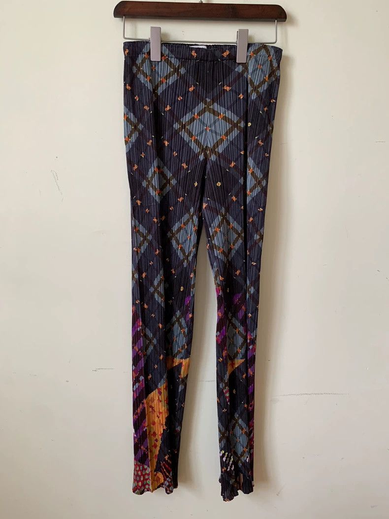Issey Miyake Issey Miyake Patterned pleated pants Size 25" / US 0 / IT 36 - 1 Thumbnail