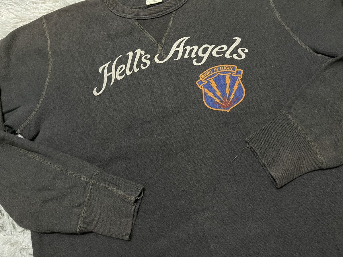 Buzz Rickson's VINTAGE BUZZ RICKSON SWEATSHIRT “HELLS ANGELS” CHARCOAL L Size US L / EU 52-54 / 3 - 10 Thumbnail