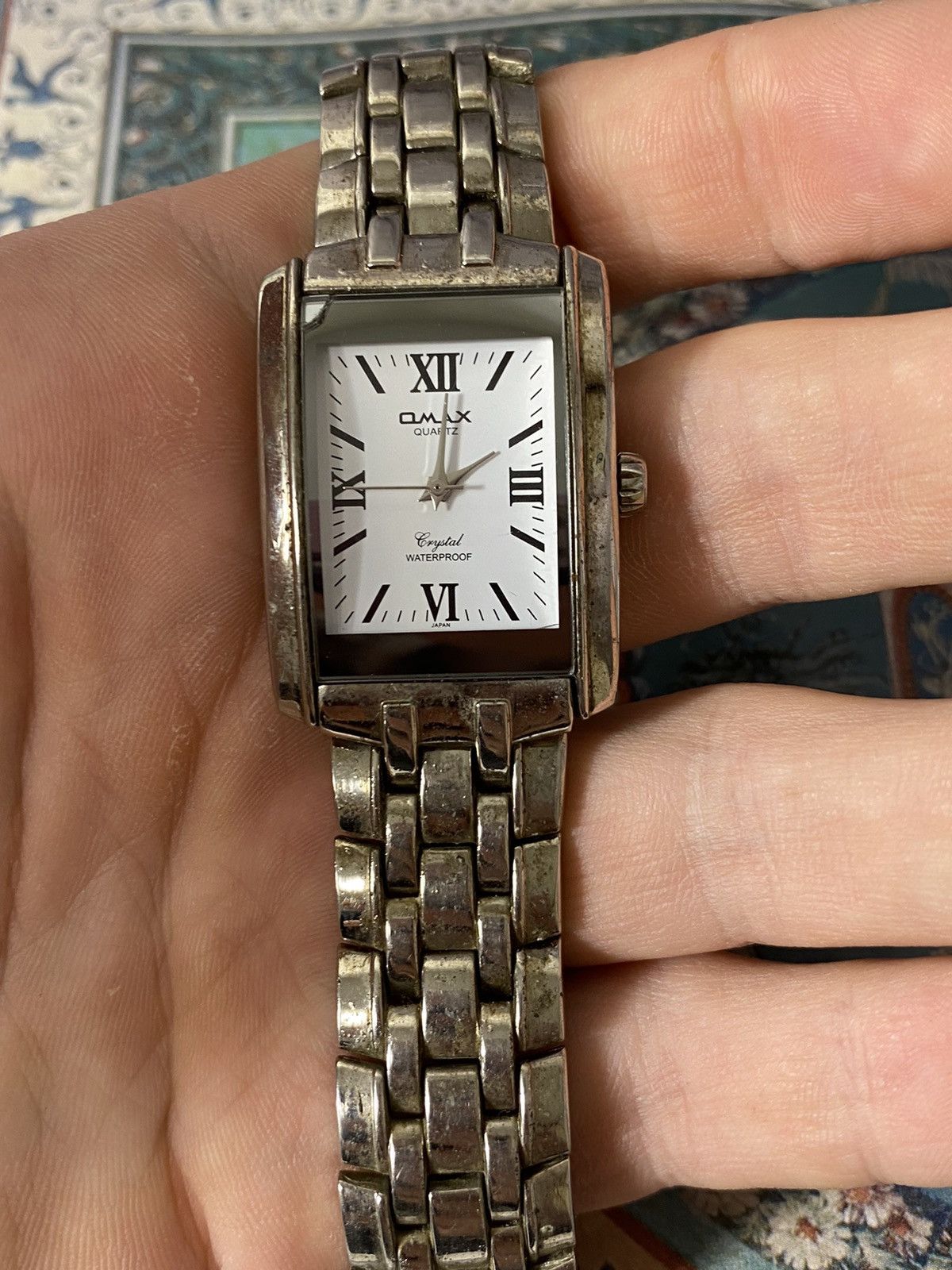 Japanese Brand OMAX Quartz Vintage Rectangular Watch Size ONE SIZE - 11 Thumbnail