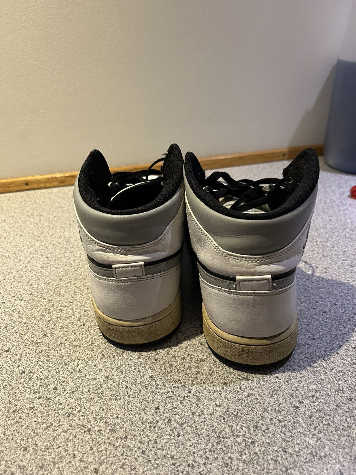 Jordan Brand × Nike Jordan 1 White Shadow mid Size US 12 / EU 45 - 5 Thumbnail