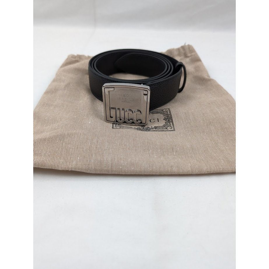 Gucci o1rshd1 Size: 105 CM / Logo Plate Belt in Black Size 42 - 15 Thumbnail