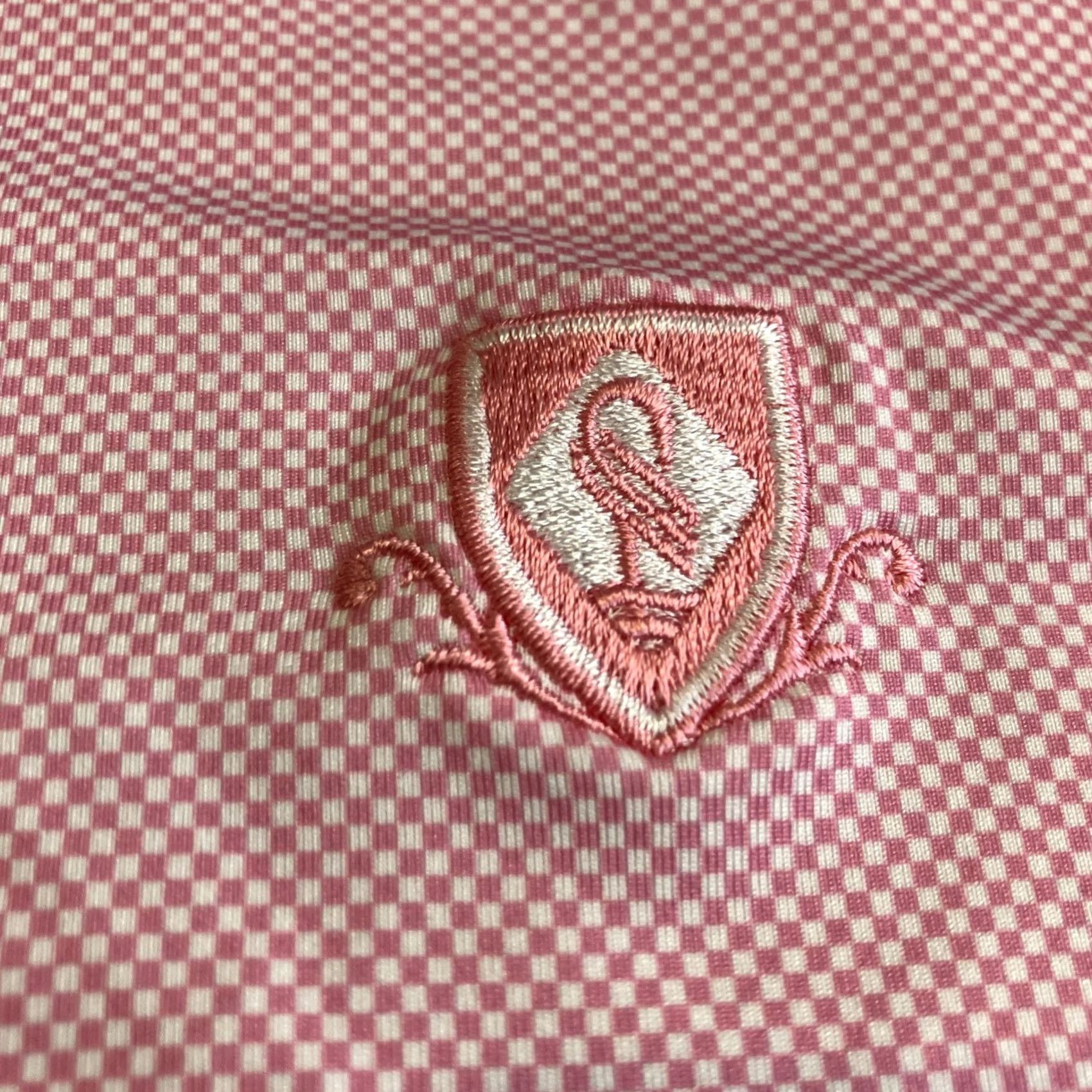 Pinko Turtleson Polo Shirt Golf Pink Pattern Embroidered Logo Large L Men Regular Short Sleeve Size US L / EU 52-54 / 3 - 3 Thumbnail