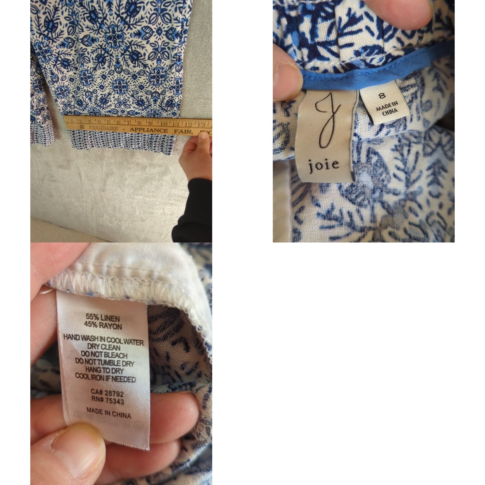 Joie VINTAGE no Size 30" / US 8 / IT 44 - 9 Thumbnail