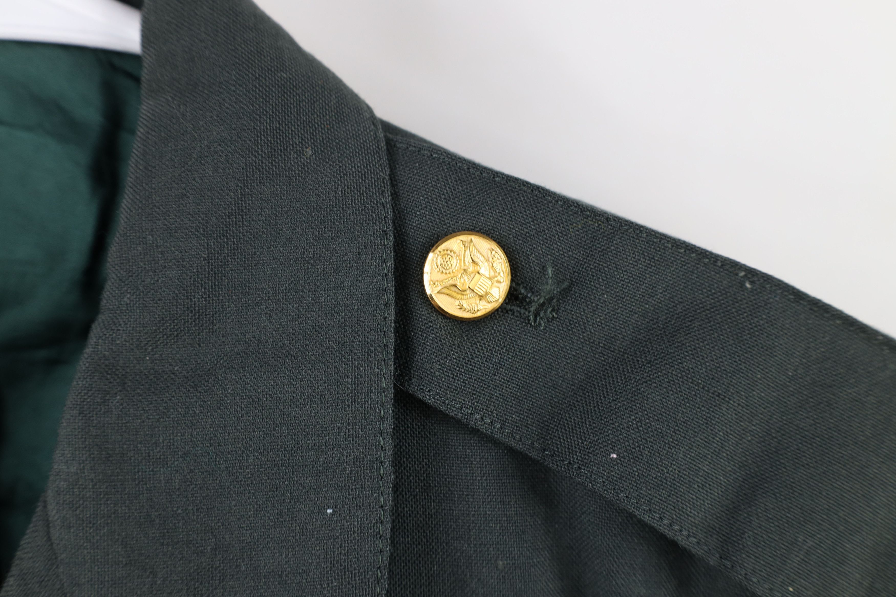 Vintage Vintage 70s Vietnam War AG-344 Officer Coat Jacket Green USA Size US L / EU 52-54 / 3 - 9 Thumbnail