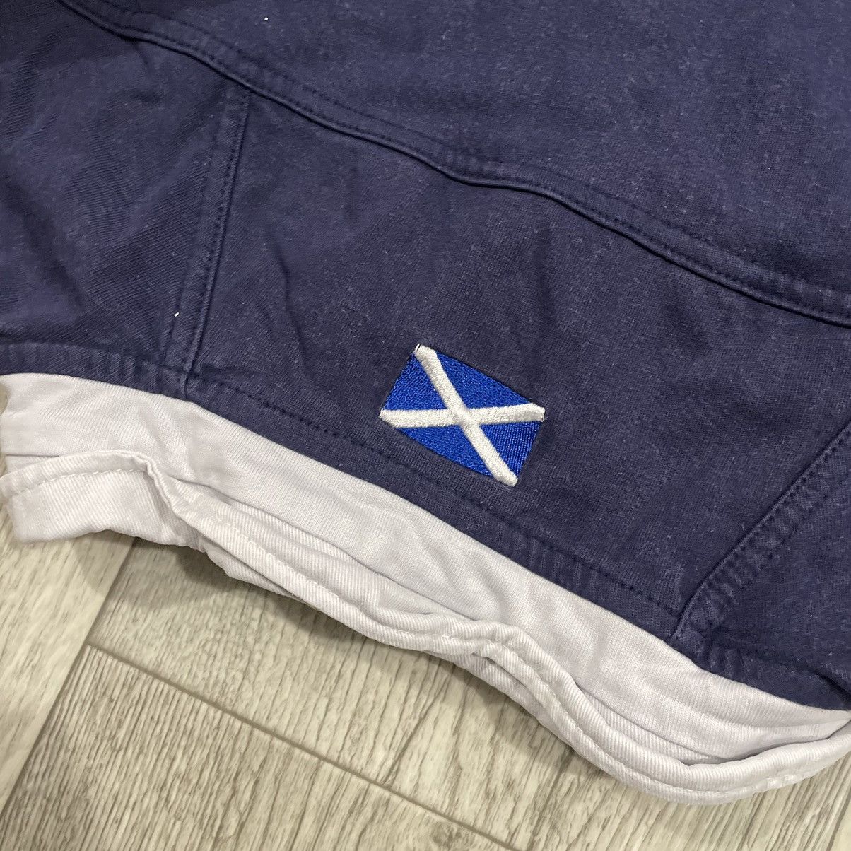 Vintage Match worn SCOTLAND RUGBY WORLD CUP SHIRT jersey macron Size US L / EU 52-54 / 3 - 7 Thumbnail