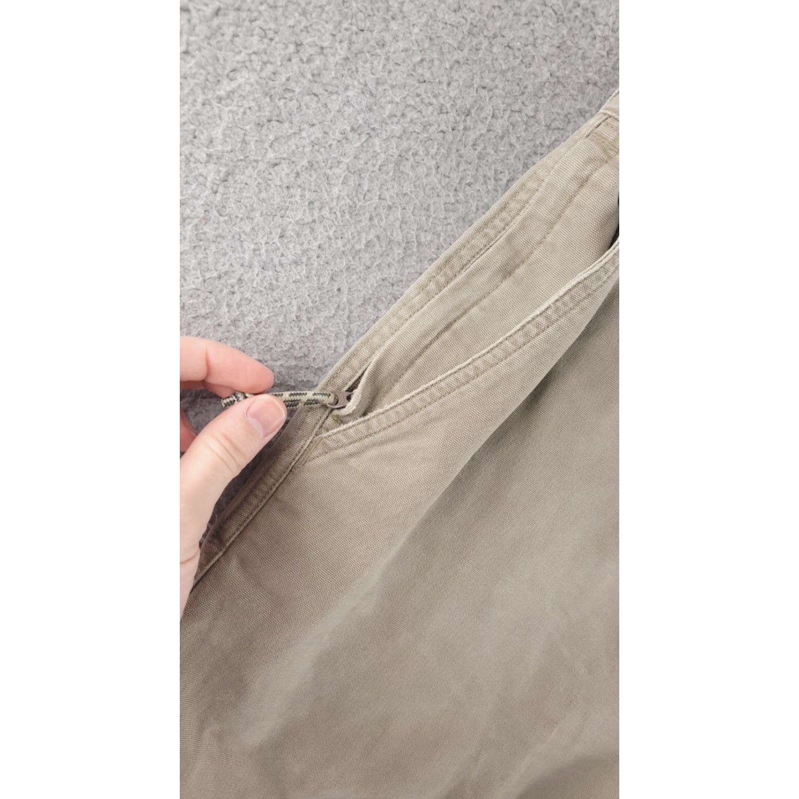 Vintage L.L. Bean Pants Mens 32x32 Canvas Brown Straight Chino Regular Size 32 Beige Outdoor Hiking Work Trail Size US 32 / EU 48 - 3 Thumbnail