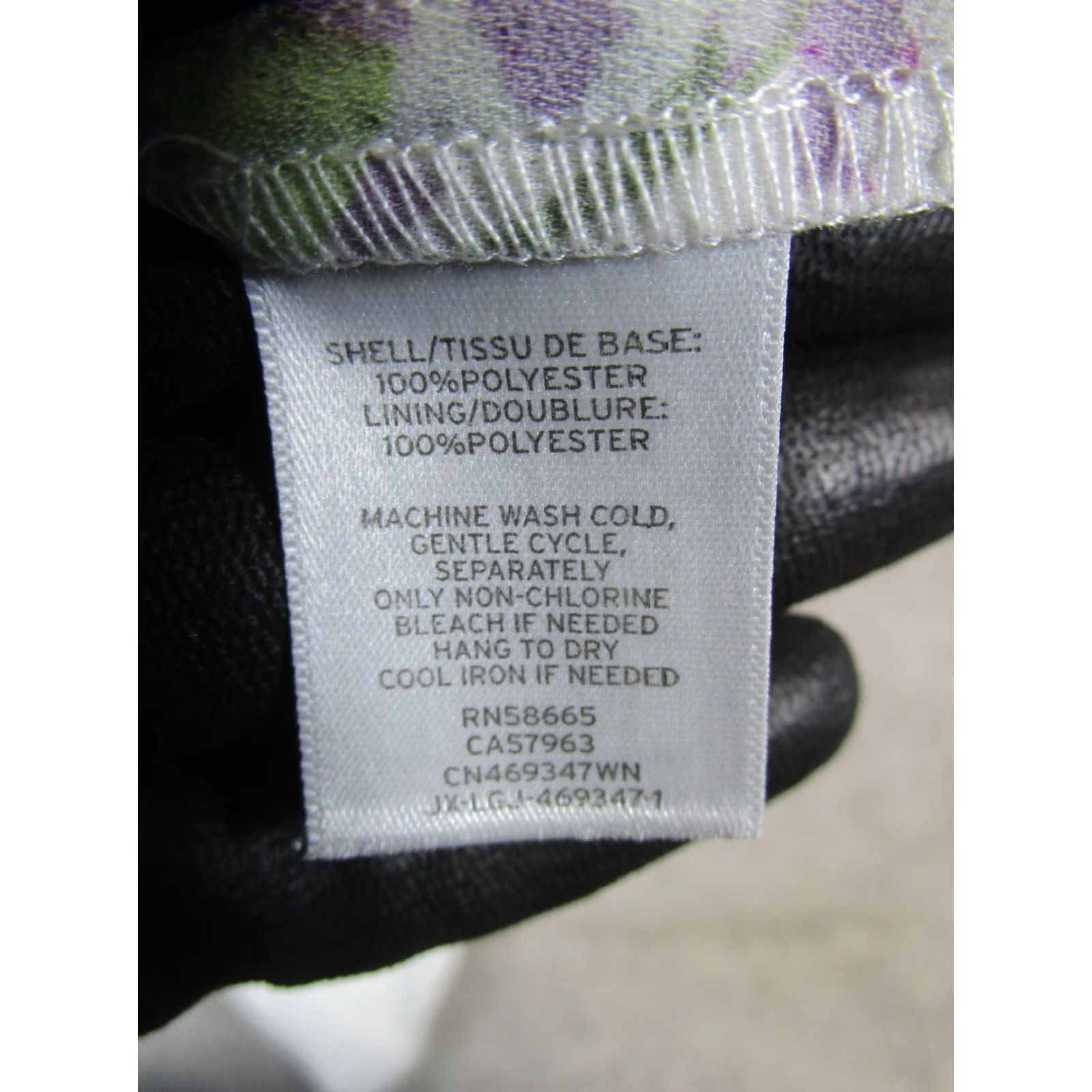 Vintage Caslon Dress Womens 2X Ivory Green Red Purple Floral Blouson New Size XXL / US 16-18 / IT 52-54 - 6 Thumbnail