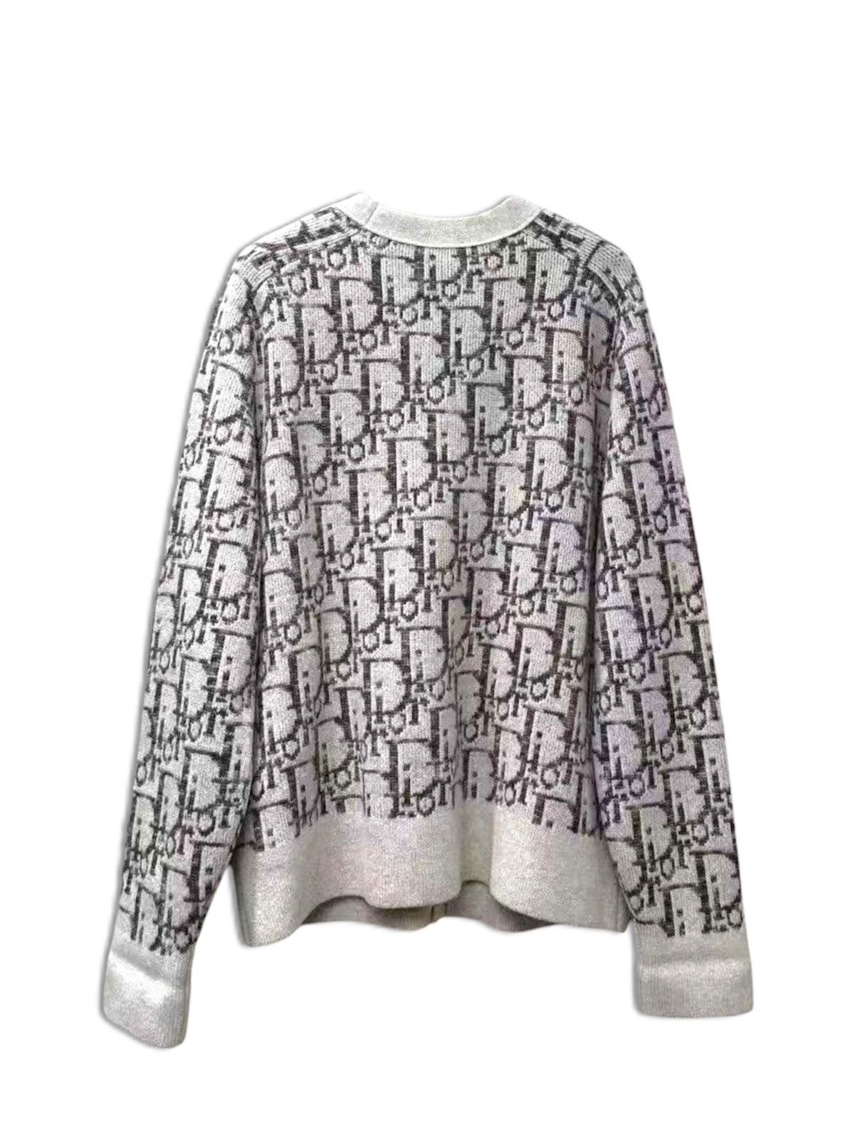 Dior Christian Dior X3L V Neck Button Up Cardigan Wool Monogram Size US XXL / EU 58 / 5 - 2 Thumbnail