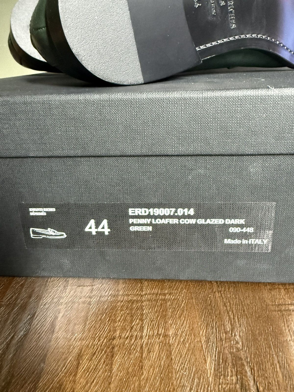 Enfants Riches Deprimes ERD Penny Loafer sz11 “cow glazed dark green” Size US 11 / EU 44 - 11 Thumbnail