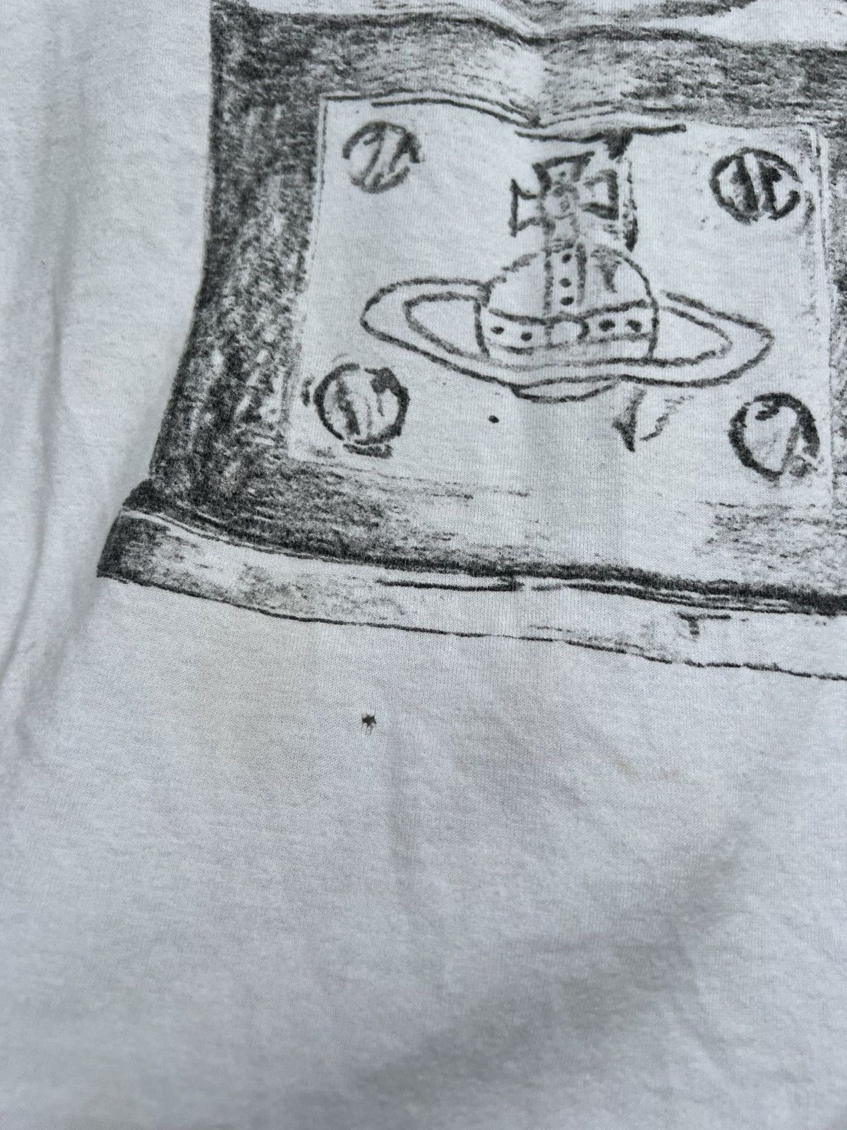 Vivienne Westwood Vivienne Westwood MAN T-shirt with a chain & padlock graphic Size US XL / EU 56 / 4 - 2 Thumbnail
