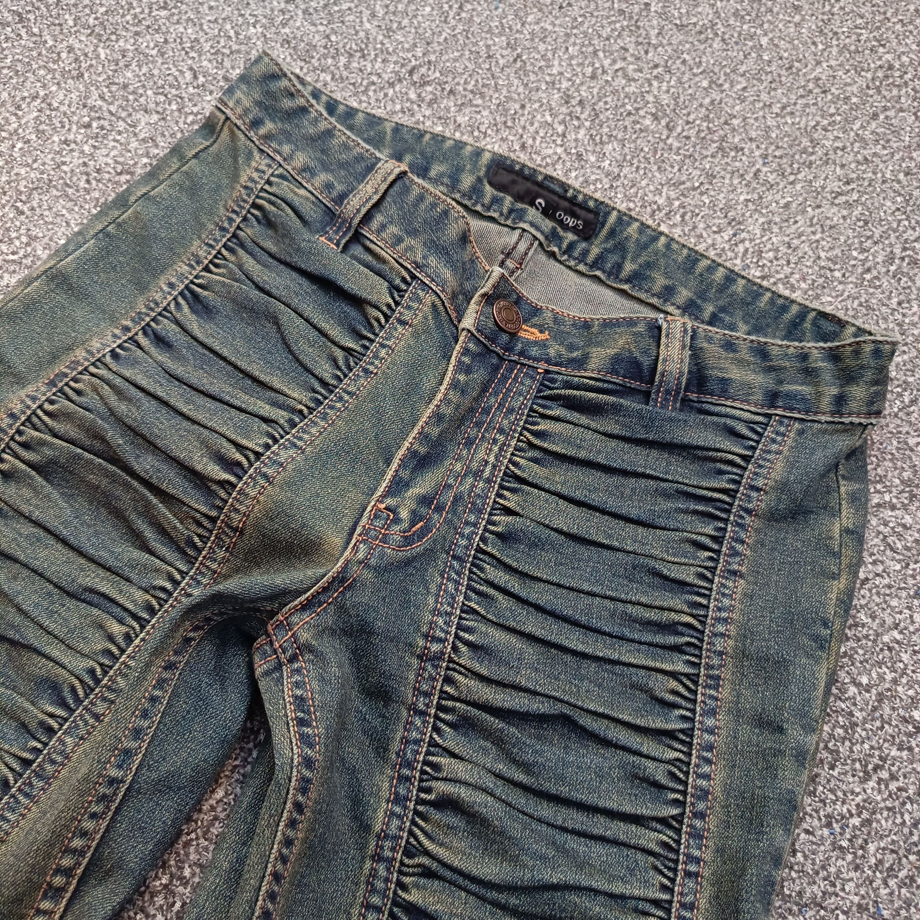 Japanese Brand 🔥🇯🇵 Y2k Tuff Babe Denim Low Rise Jeans Vlone Style Size 28" / US 6 / IT 42 - 4 Thumbnail