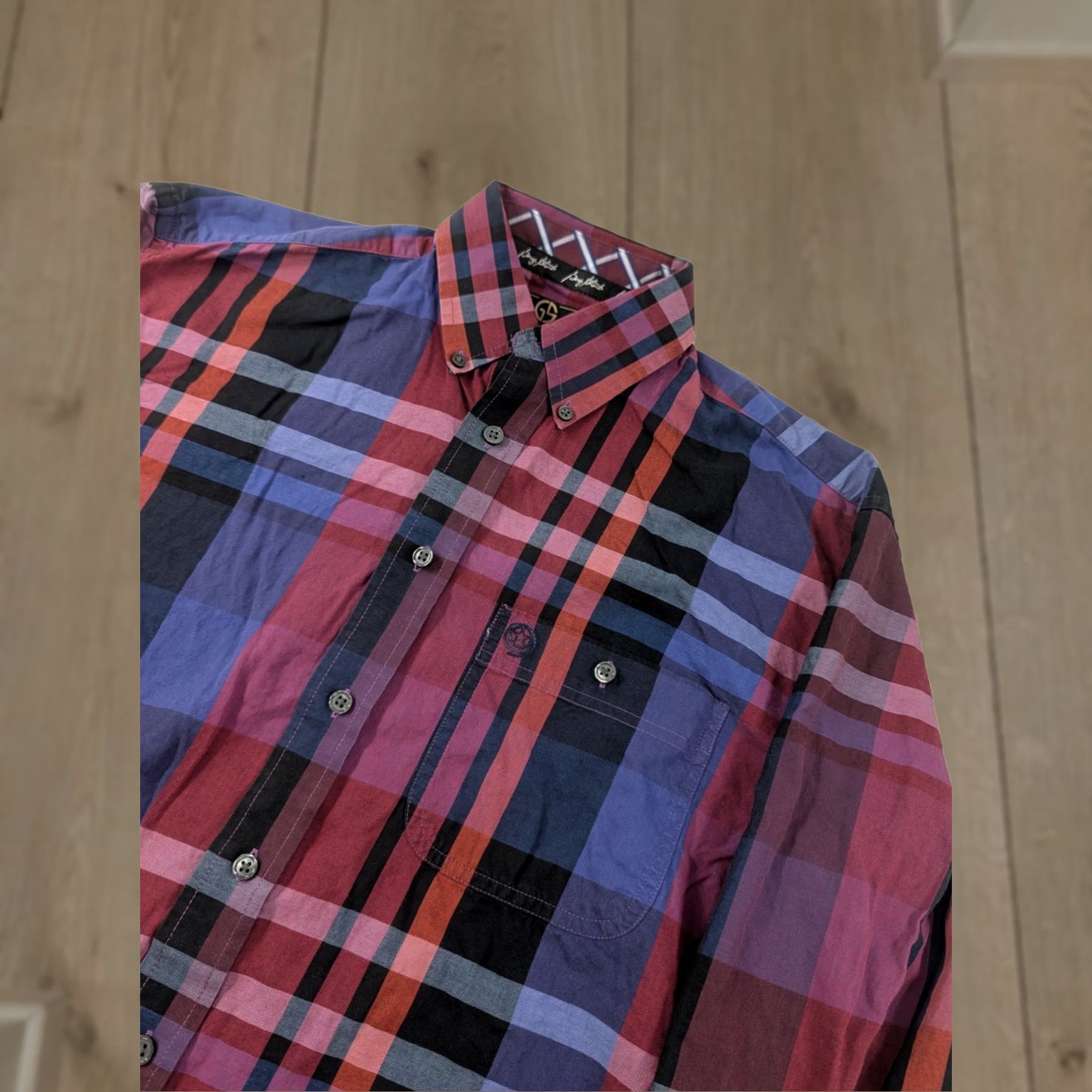 Wrangler Wrangler Shirt Mens M Red George Strait Men Sleeve Plaid Western Button Front Size US M / EU 48-50 / 2 - 1 Thumbnail