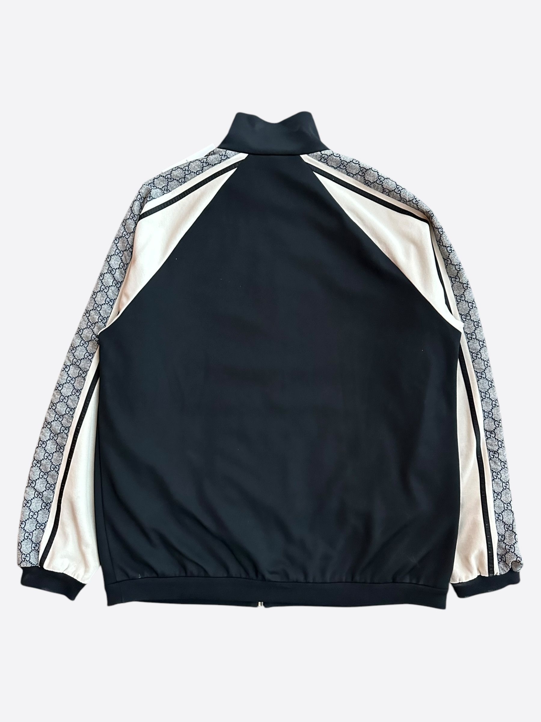 Gucci Gucci Black & Beige GG Monogram Striped Jacket Size US L / EU 52-54 / 3 - 2 Thumbnail