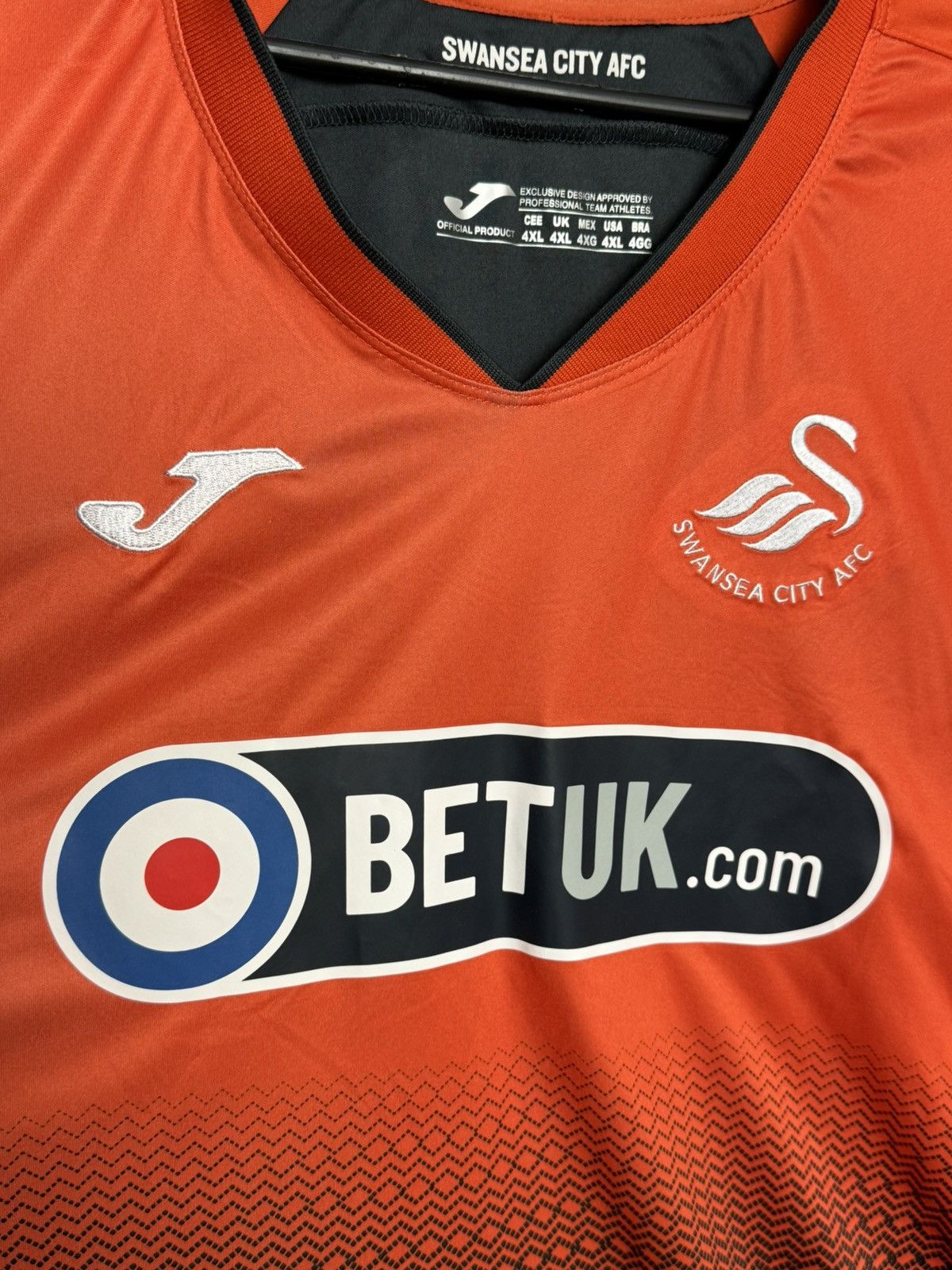 Joma 4XL Swansea City 18/19 Away Football Jersey Size US XXL / EU 58 / 5 - 3 Thumbnail