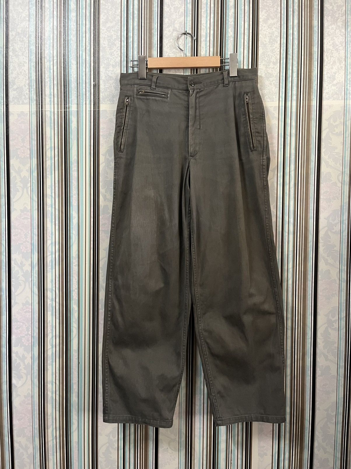Comme des Garcons 1988 HOMME CDG army olive triple zipped #I2 Size US 28 / EU 44 - 2 Thumbnail
