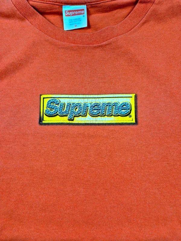 Supreme Supreme Men's Coral Bling Box Logo 1999 T-Shirt Size M Size US M / EU 48-50 / 2 - 3 Thumbnail