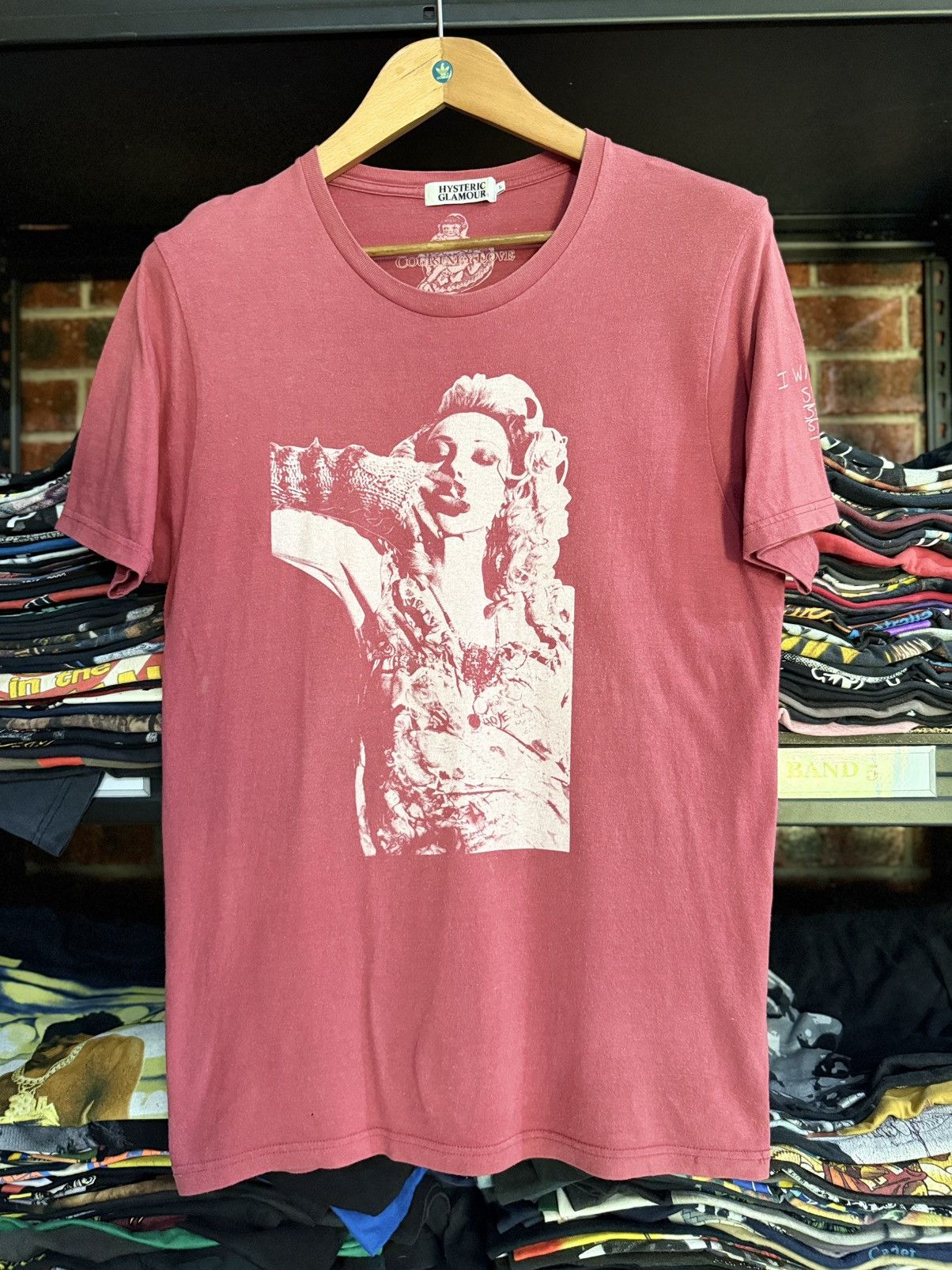 Hysteric Glamour Hysteric Glamour Courtney Love faded Japan Tee Size US L / EU 52-54 / 3 - 1 Thumbnail