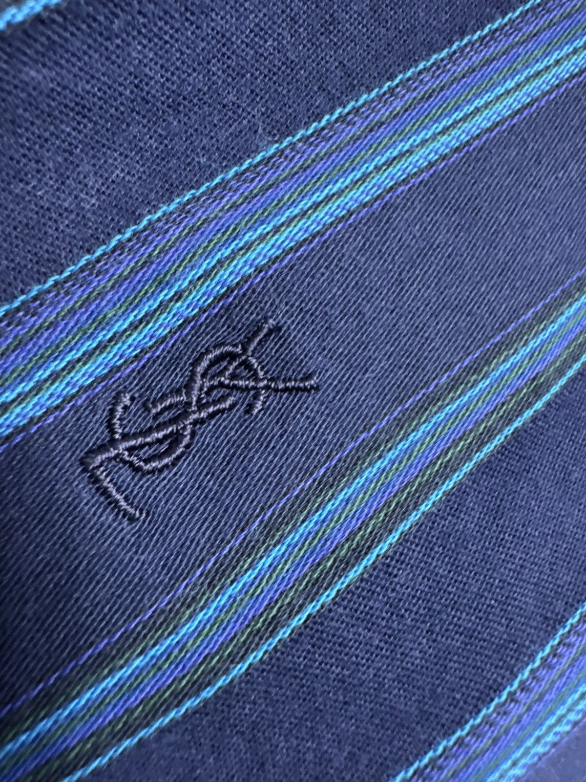 Yves Saint Laurent Yves Saint Laurent YSL Luxury Striped Button Up Shirt Size M Size US M / EU 48-50 / 2 - 6 Thumbnail