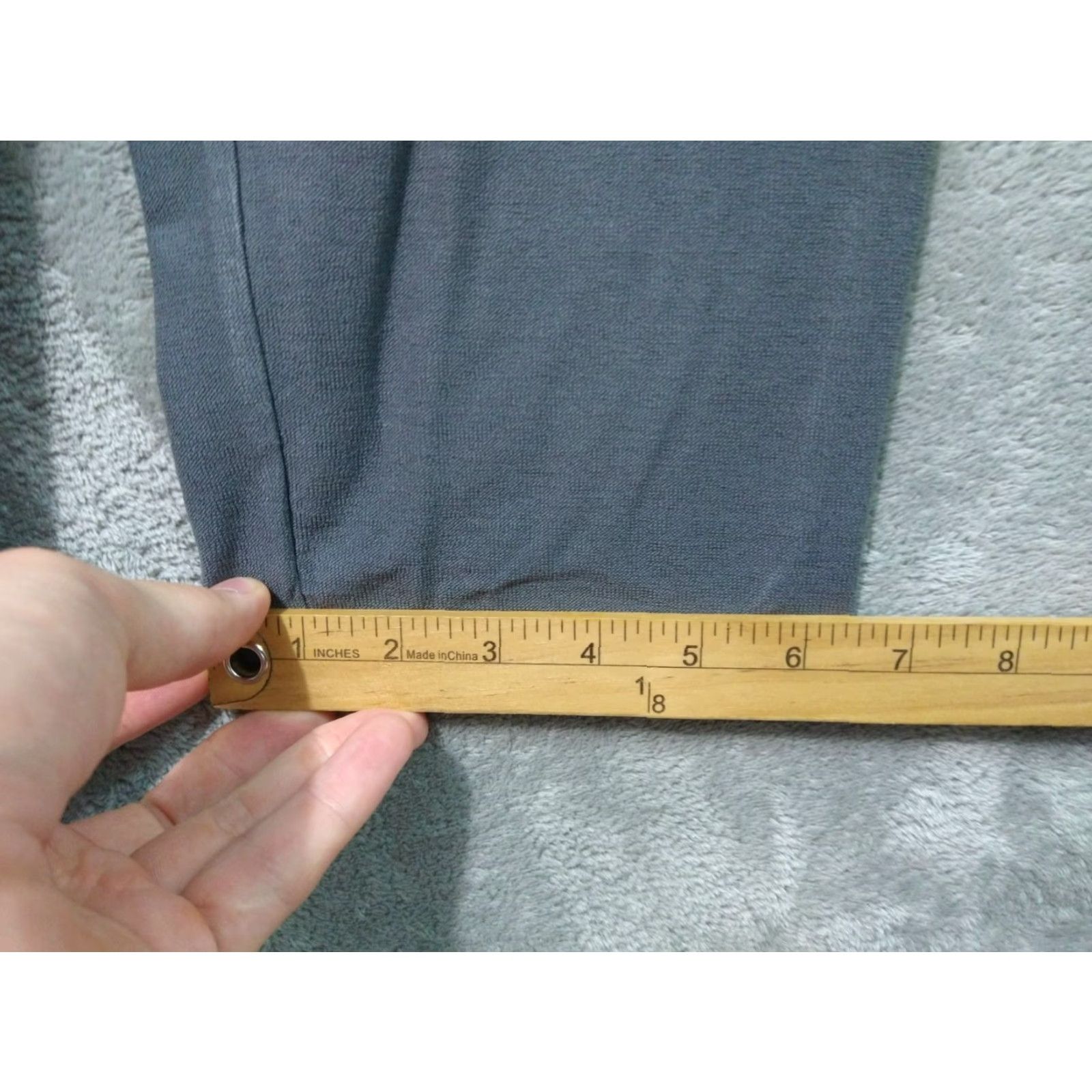 Eileen Fisher Eileen Fisher Pants Womens 1X Gray Crepe Slim Ankle Washable Stretch System Size 40" / US 18 - 6 Thumbnail