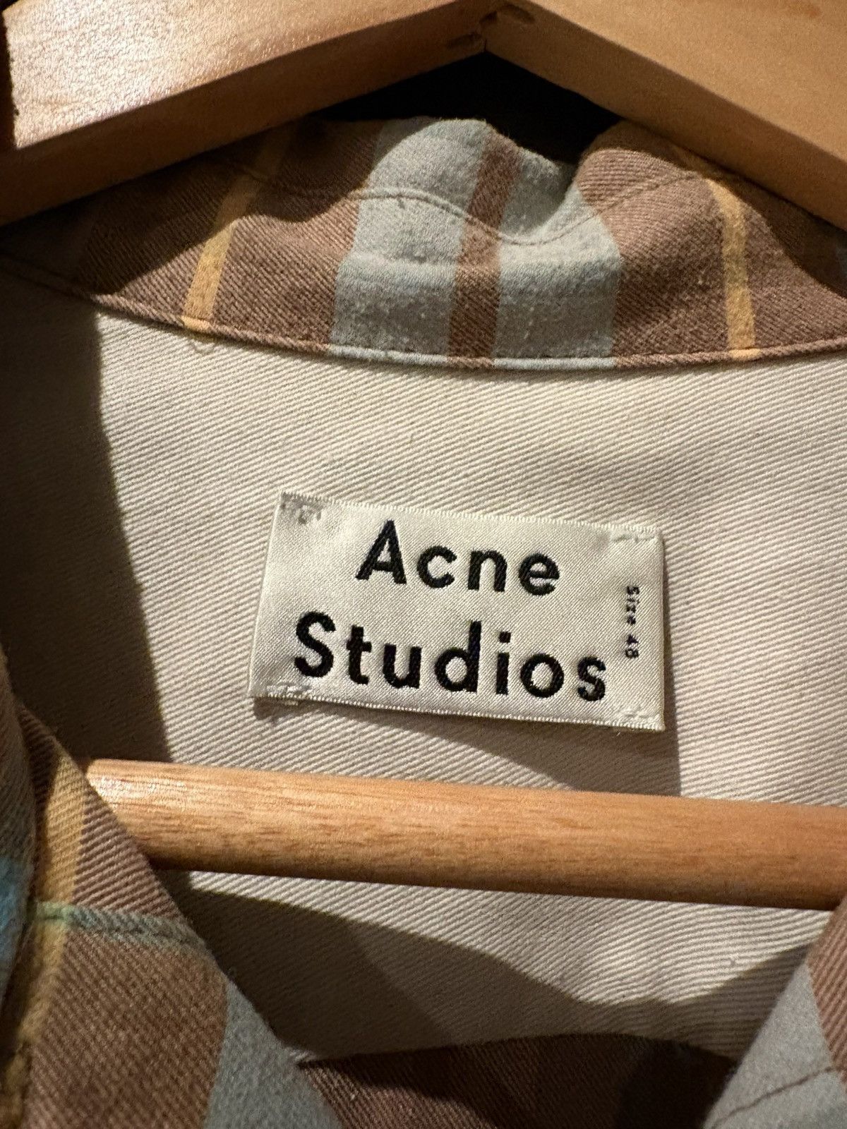 Acne Studios Acne Studios Denver Checked Shirt - Size 48 Size US M / EU 48-50 / 2 - 3 Thumbnail