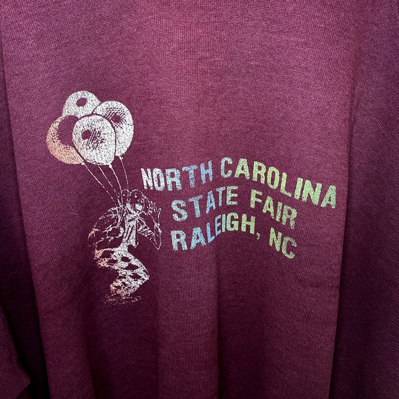 Vintage Vintage North Carolina State Fair Clown 70s Sweatshirt Size US XXL / EU 58 / 5 - 2 Thumbnail