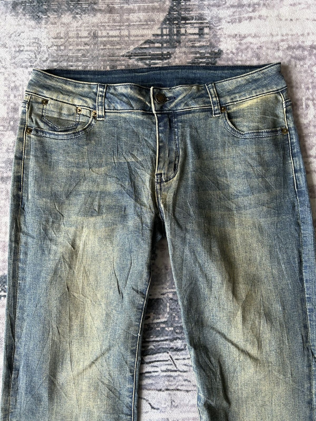 Tornado Mart Y2K Super Flared Amr Jeans Size US 31 - 4 Thumbnail