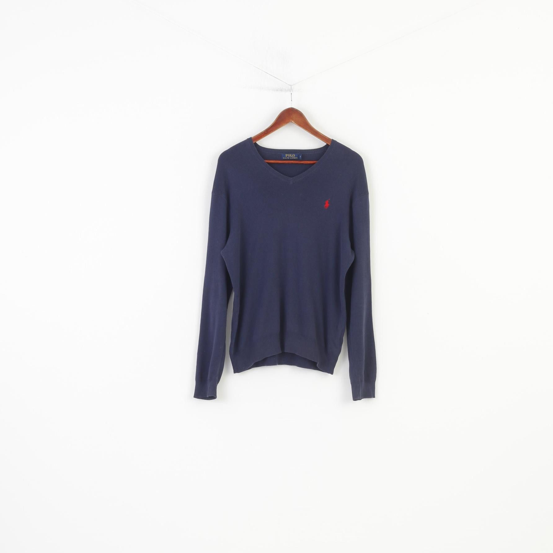 Polo Ralph Lauren Polo Ralph Lauren Men M Jumper V Neck Prima Cotton 4119 Size US M / EU 48-50 / 2 - 1 Thumbnail