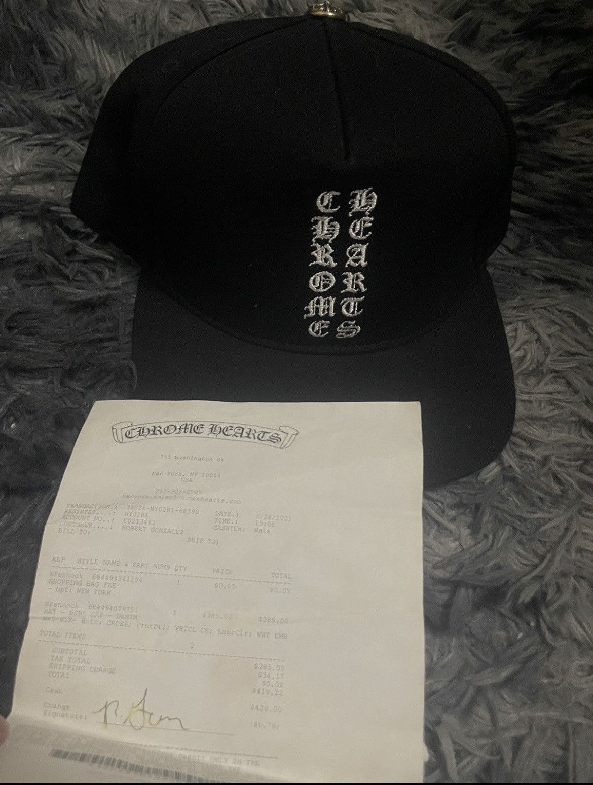 Chrome hearts Vertical baseball cap