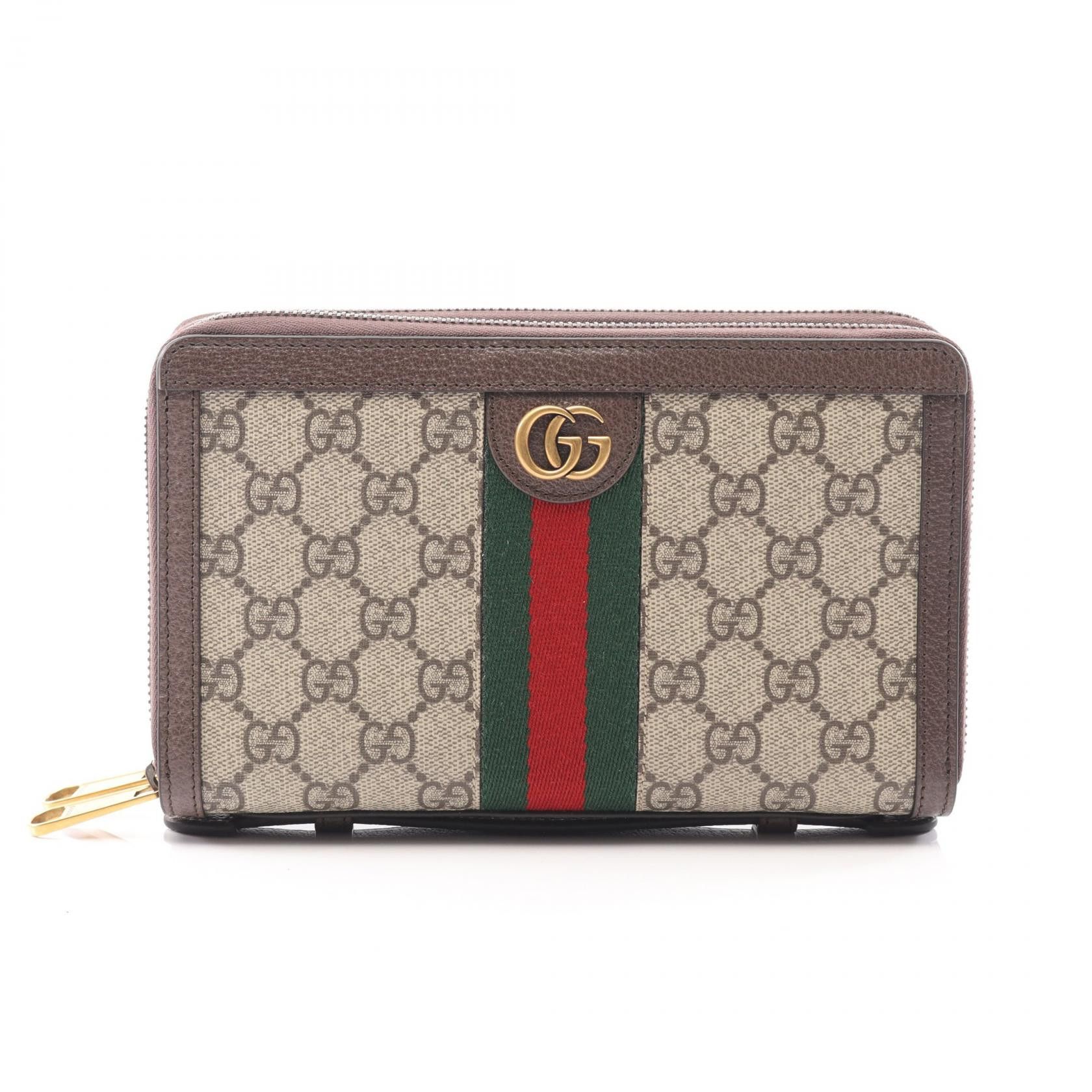 Gucci Gucci Gucci Ophidia GG Supreme Leather Long Wallet Leather Long Wallet 75161096IWT8745 DUTY FREE for USA Size ONE SIZE - 1 Thumbnail