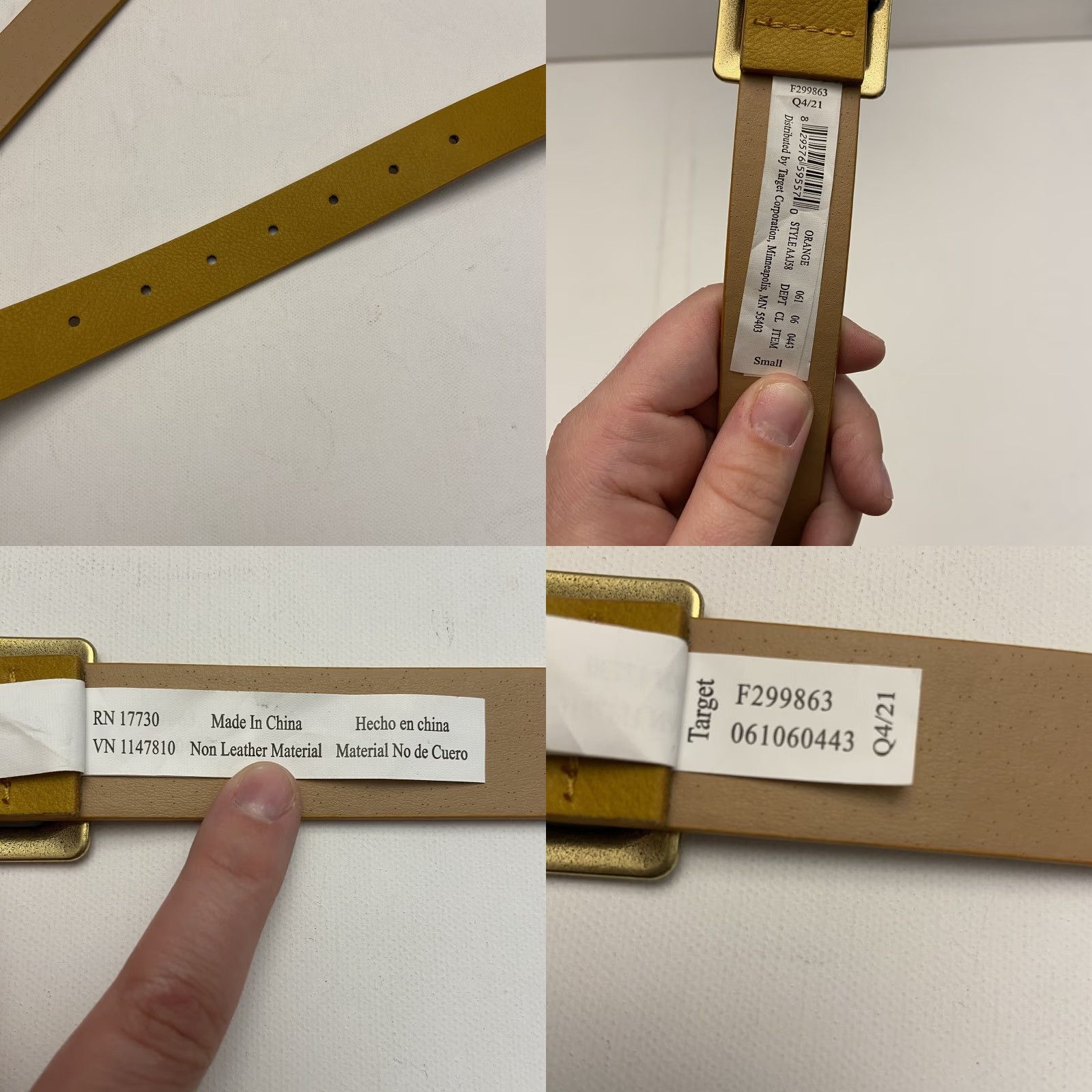 Vintage NEW Universal Thread Yellow Belt Size Small Women's University Style AAJ58 Size ONE SIZE - 8 Thumbnail