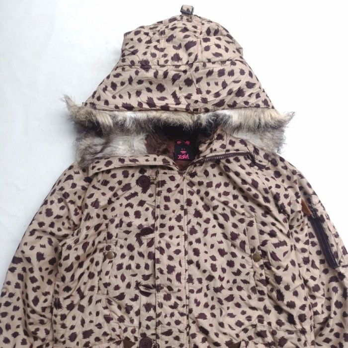 X-Girl X-girl Japan animal print hooded parka padded jacket Size M / US 6-8 / IT 42-44 - 2 Thumbnail