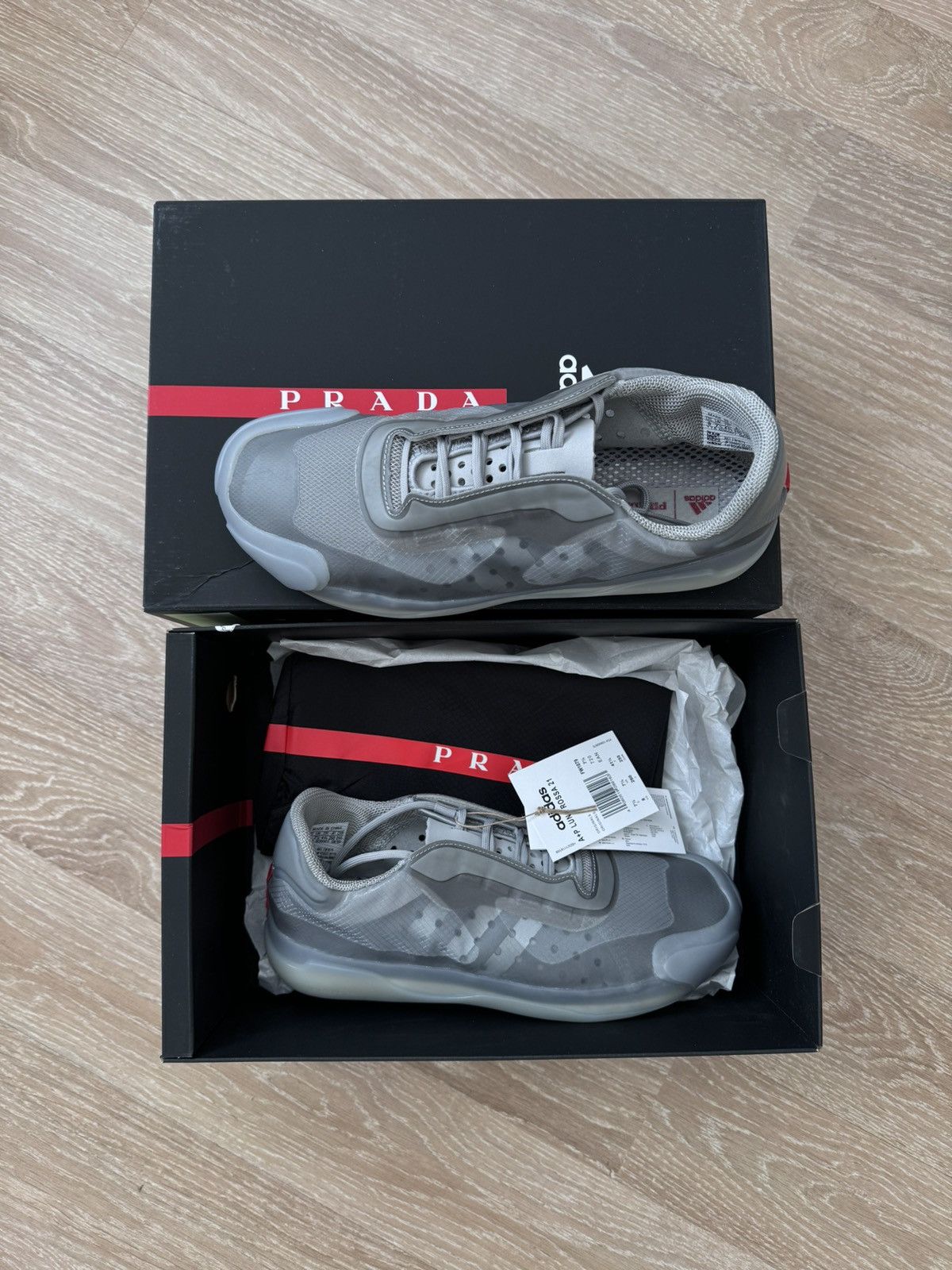 Adidas × Prada 690$ Adidas x Prada Luna Rossa Gunmetal Grey Size US 7.5 / EU 40-41 - 1 Thumbnail