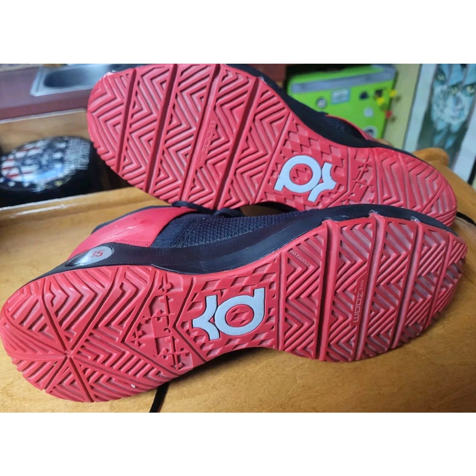 Nike Nike KD Trey 5 IV University Red Grey Black Mens Size 10 Basketball 844571 600 Size US 12 / EU 45 - 6 Thumbnail
