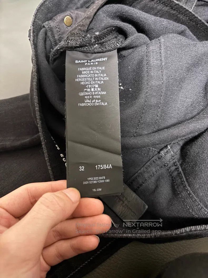 Other Saint Laurent Paris Retro Black and Grey Faded Basic Denim Size US 32 / EU 48 - 5 Thumbnail