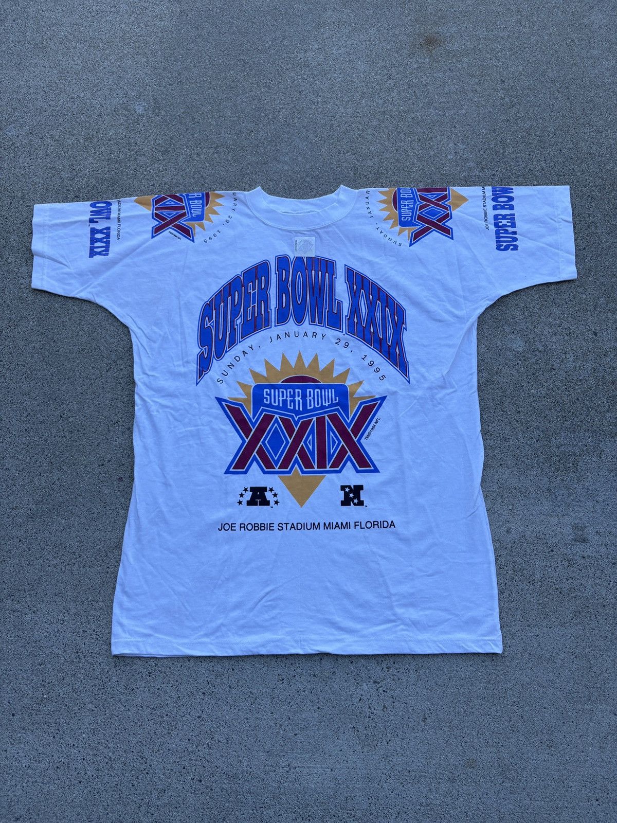 NFL Vintage 95’ Apex One NFL “Super Bowl XXIX” T-Shirt Size XL Size US XL / EU 56 / 4 - 1 Thumbnail