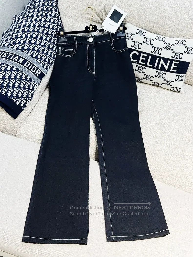 Chanel Chanel 23B black micro-comic jeans trousers Size 24" / US 00 / IT 34 - 2 Thumbnail
