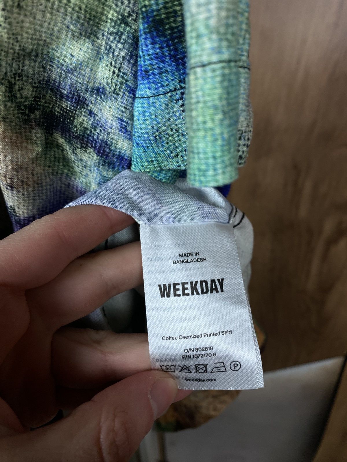 Weekday 🎨Shirt Short Sleeve Weekday Multicolour Art Tie Diy Tee🎨 Size US XL / EU 56 / 4 - 10 Thumbnail