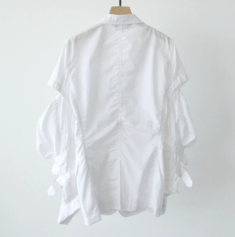 Comme des Garcons Comme Des Garcons Cut Strap Lantern Sleeve Blazer Size XS / US 0-2 / IT 36-38 - 8 Thumbnail
