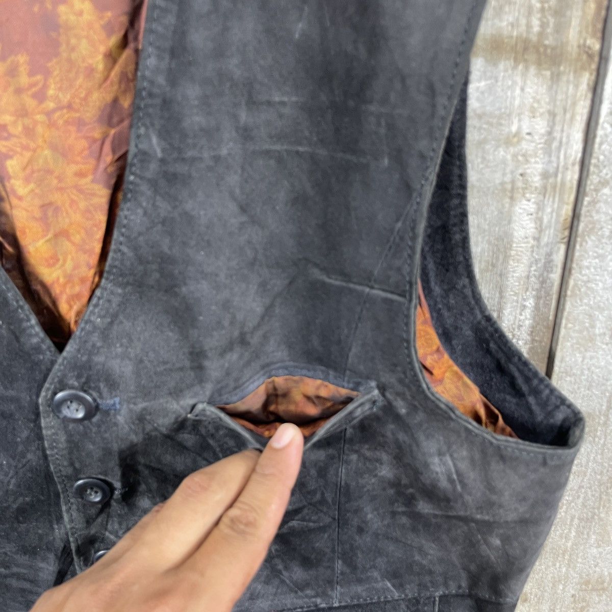 Leather Vintage Italian Designers Vest Leather Jacket Size US M / EU 48-50 / 2 - 4 Thumbnail