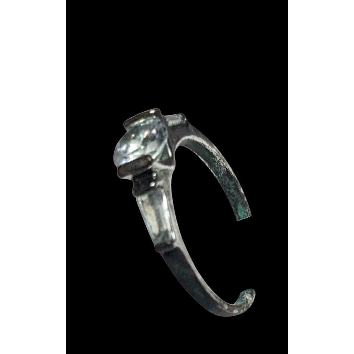 Other Elegant Clear Gemmed Silver Tone Engagement Ring Size 7 Size ONE SIZE - 9 Thumbnail